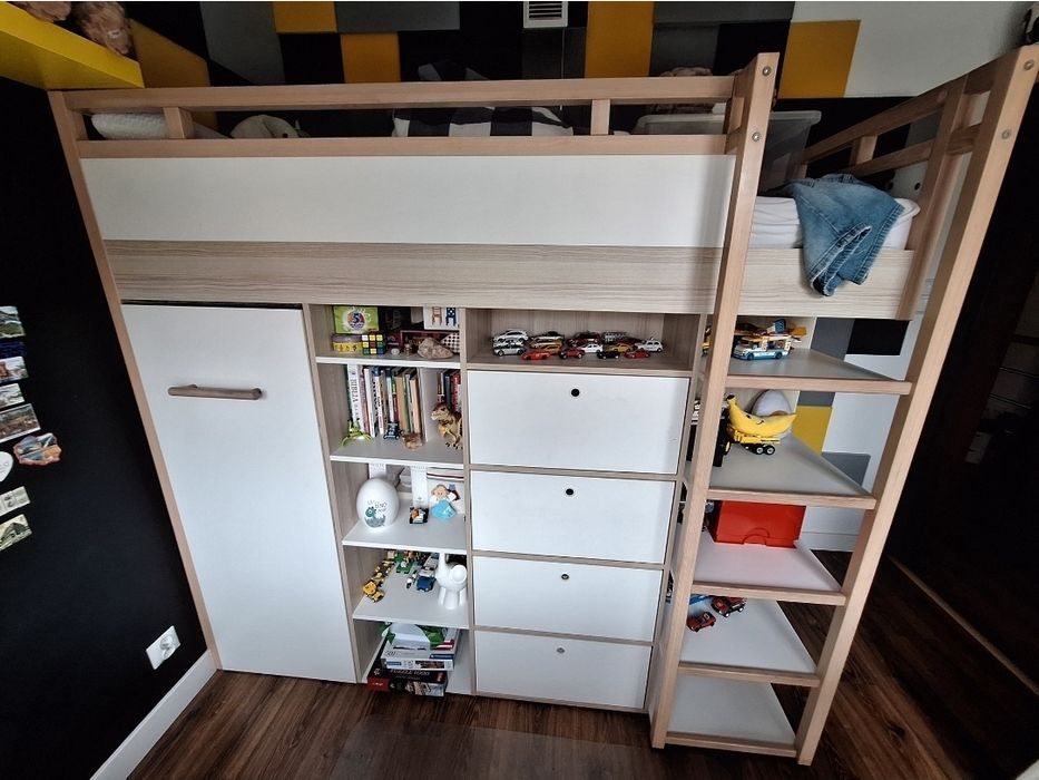 Meble dziecięce VOX zestaw łóżko piętrowe, komoda, biurko