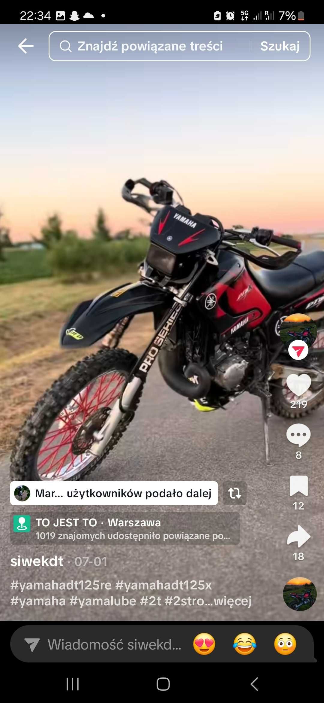 Yamaha DT 125 RE 2005 – zadbana, bez wkładu finansowego