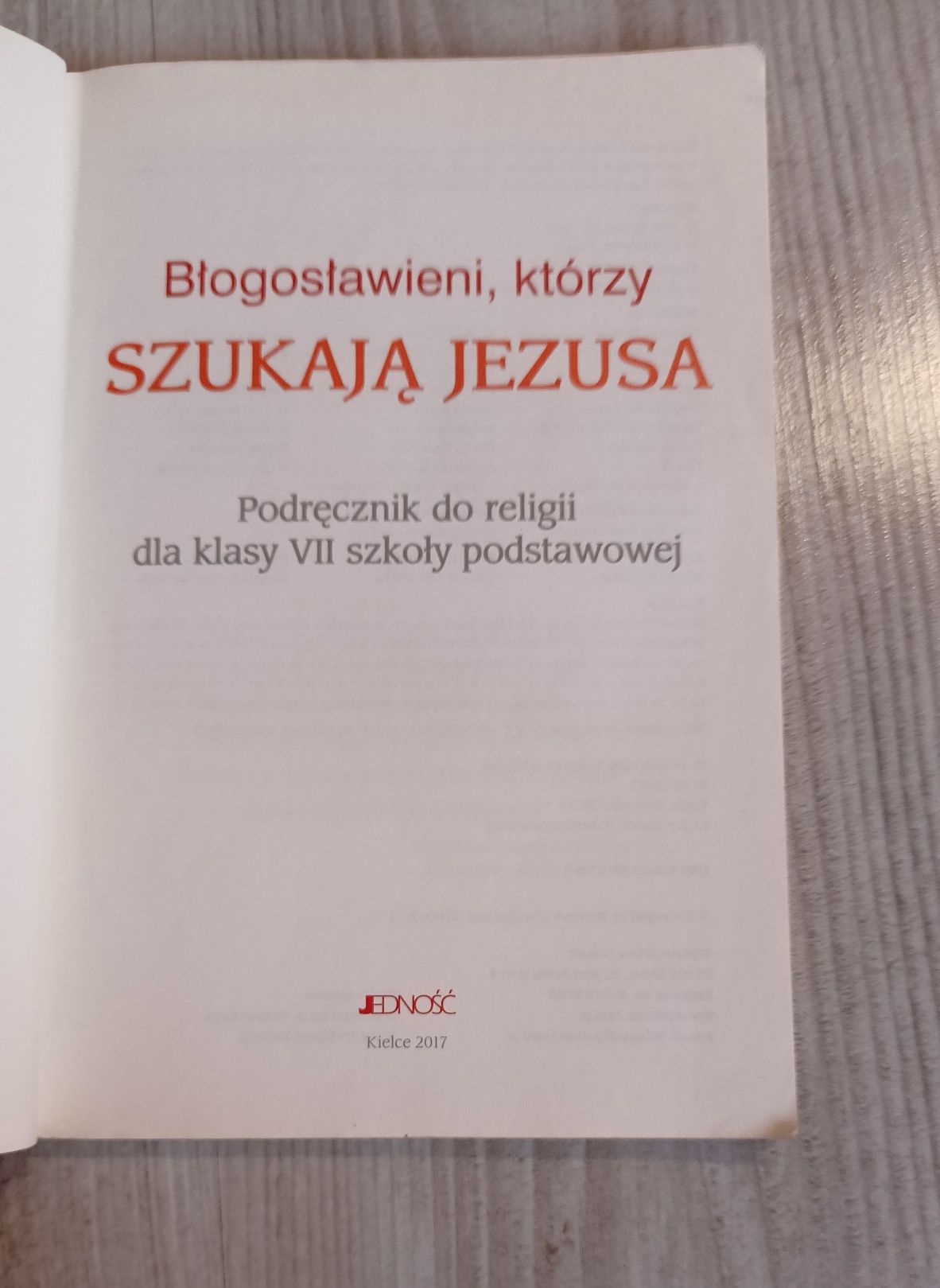 Błogosławiony,którzy szukają Jezusa kl.7