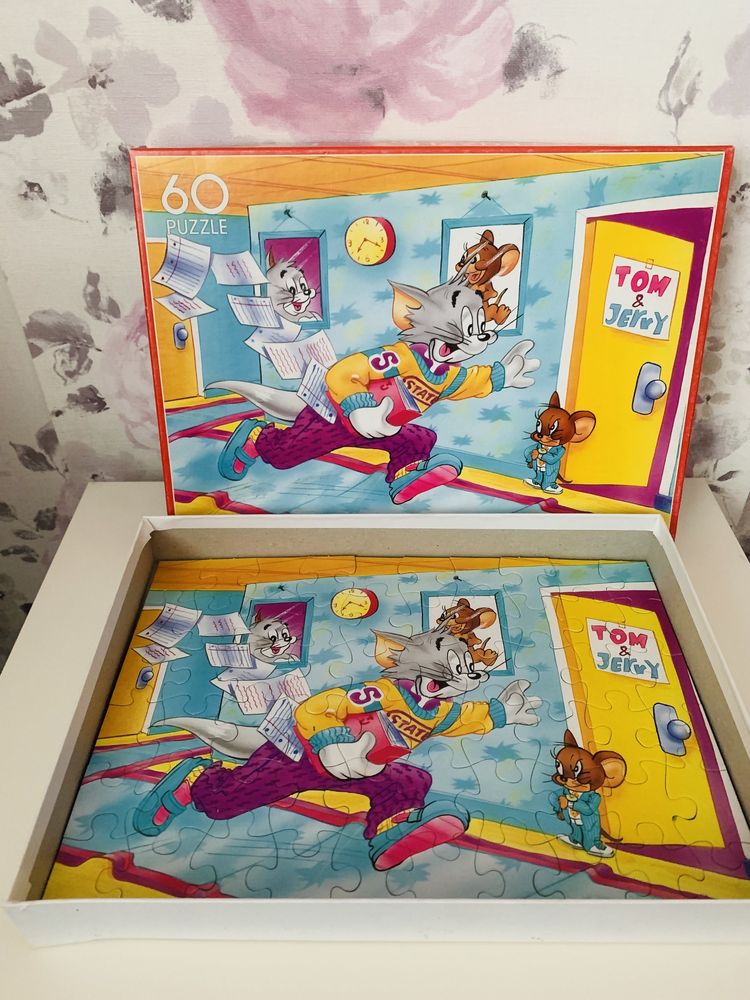 Puzzle Tom i Jerry, 60 elementów, vintage