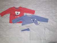 Bluzeczki/kaftaniki dla niemowląt - rozmiar 68