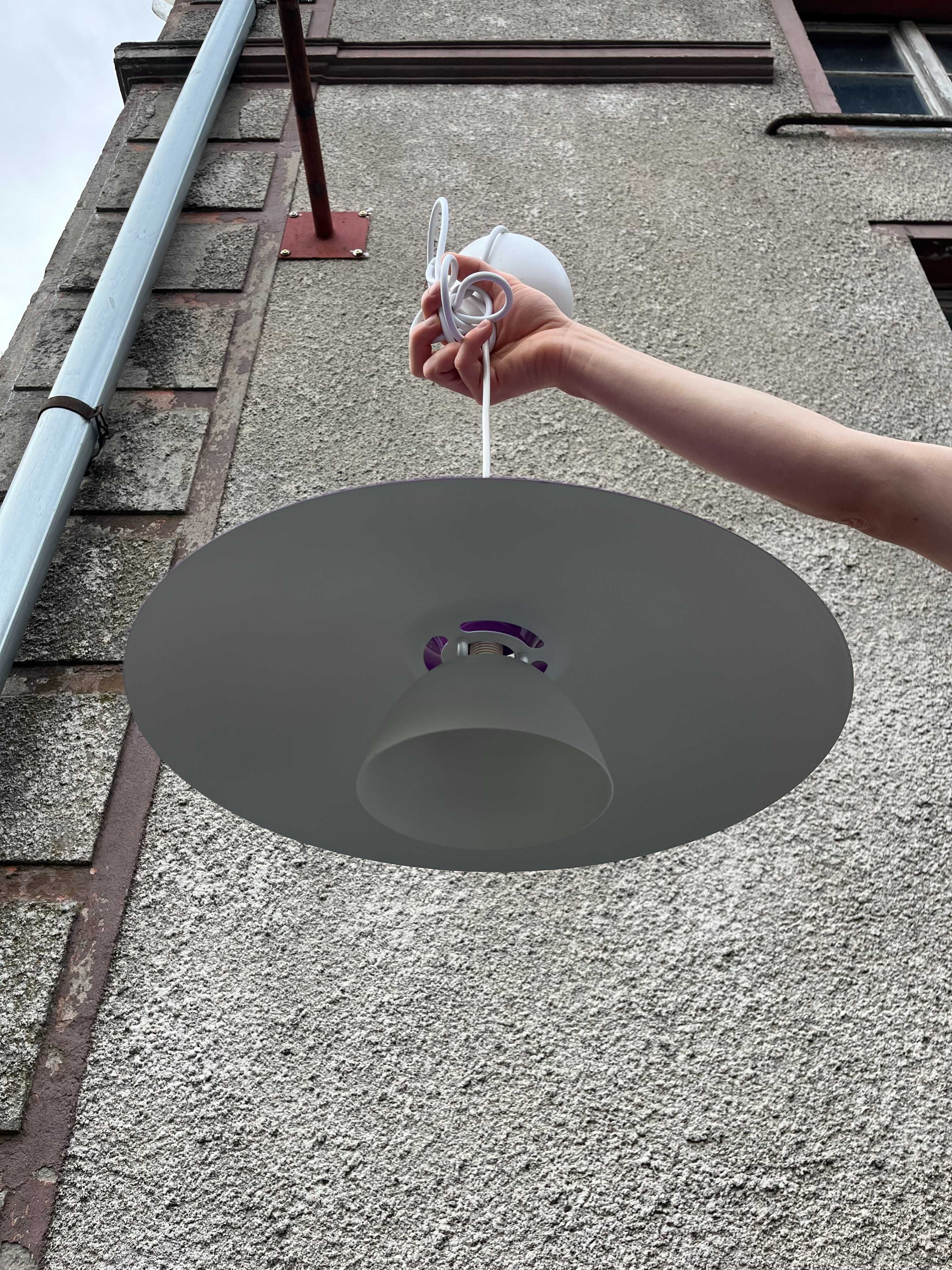 Fioletowa lampa wisząca duński design żyrandol sufit sufitowa