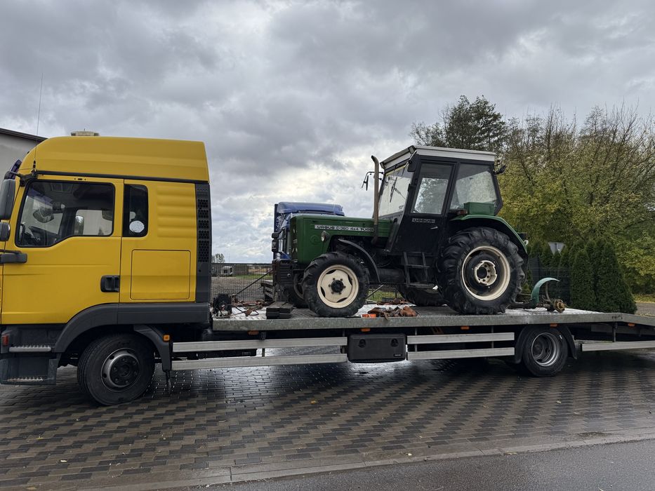 Pomoc Drogowa Laweta Holowanie Transport Auto Maszyny Ciągnik 15000kg