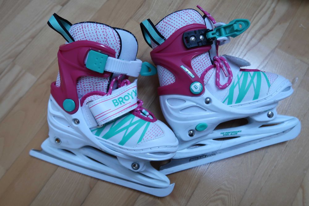 Łyżwy dla dziewczynki Broyx Decathlon regulowane 26-29cm