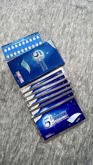 Paski wybielające zęby nowe 7 dniowa kuracja w domu 5D