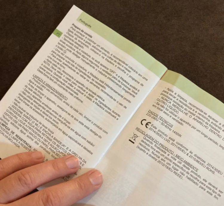 Fritadeira de ar quente