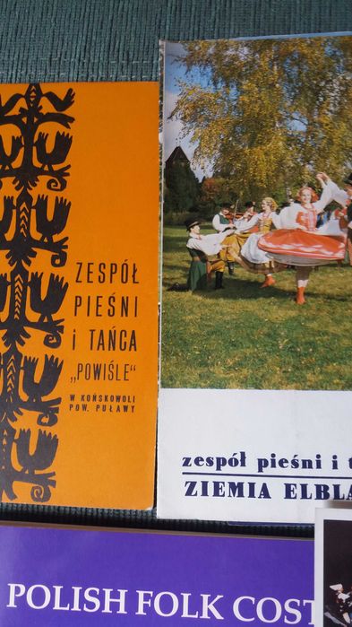 FOLKLOR - stare foldery, broszury informacyjne zespołów