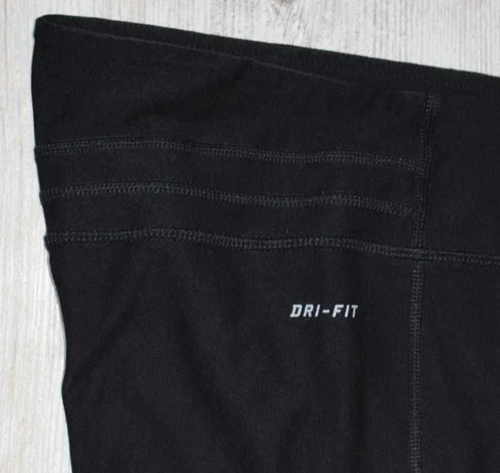 Nike Dri-Fit sportowe legginsy 3/4 r.S