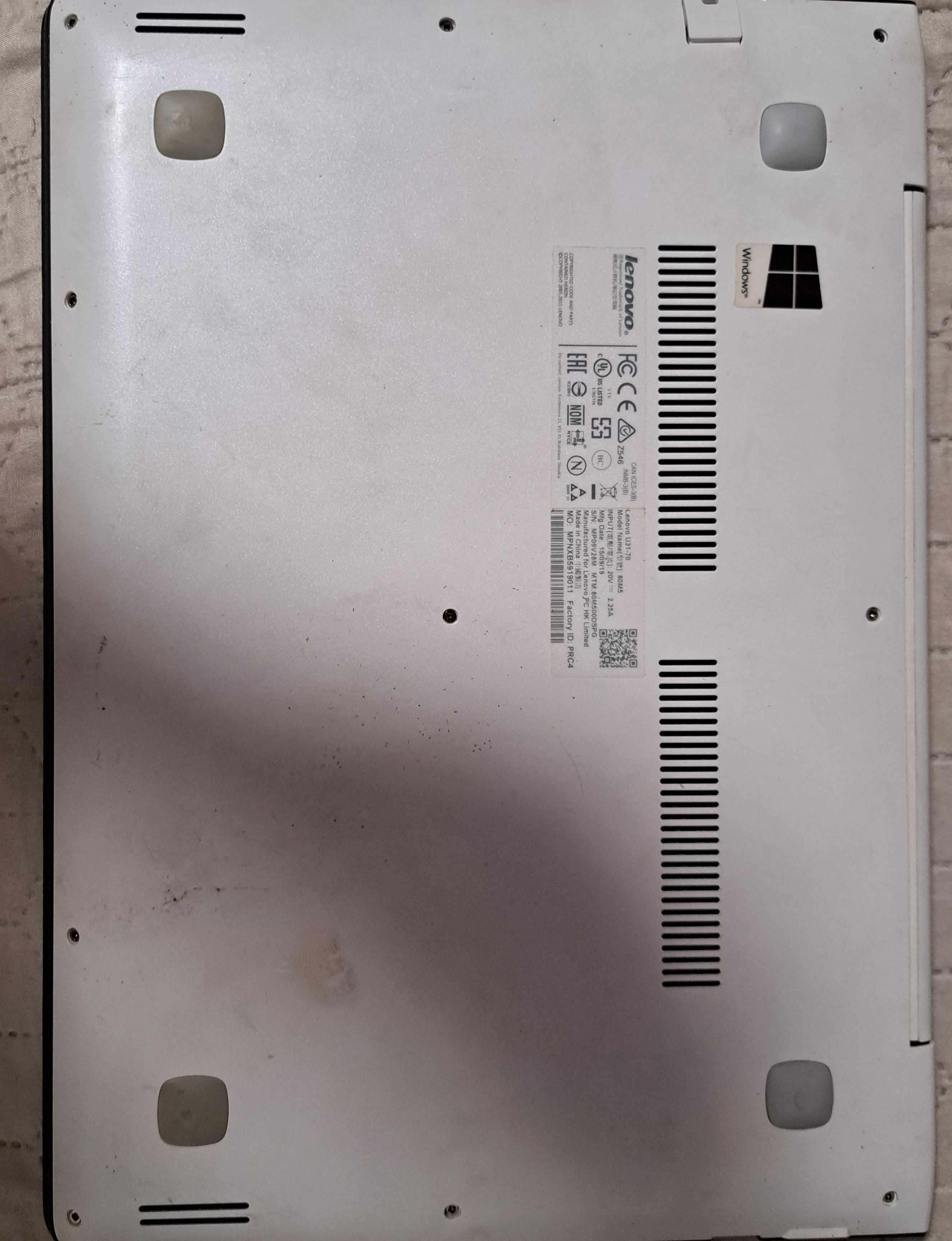 Продам ноутбук Lenovo U31-70