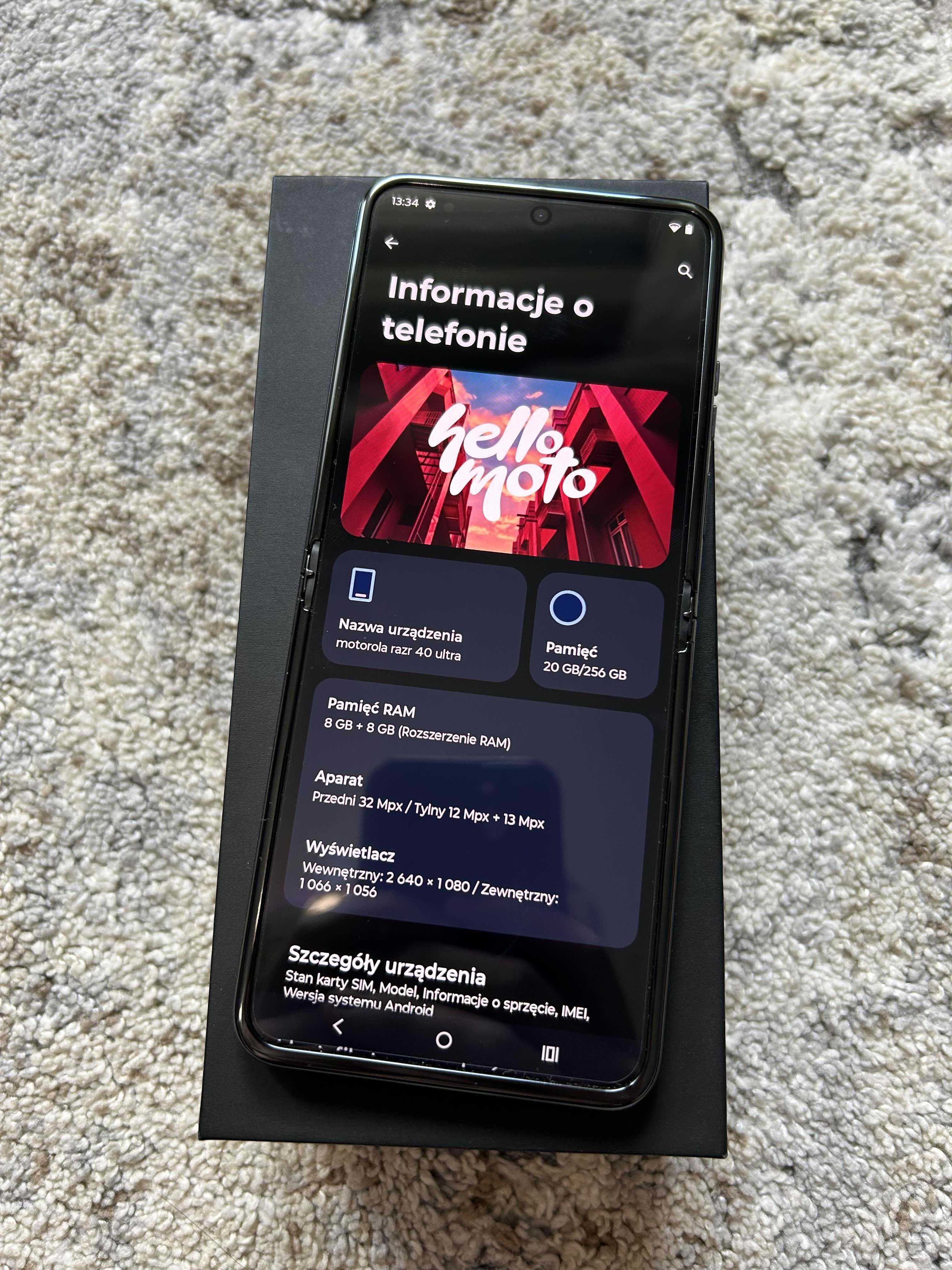Motorola Razr 40 Ultra 5G 8/256 GB Czarny