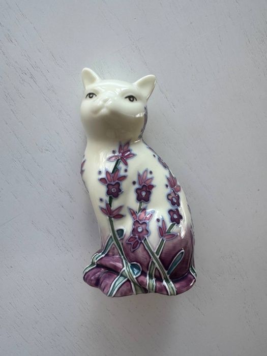 Фарфоровая статуэтка Кошка Pavone, раритетная фигурка Котик