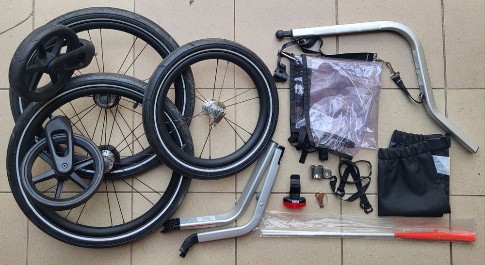 Przyczepka rowerowa Thule Chariot Sport 1 yellow  2022 r. jak nowa.