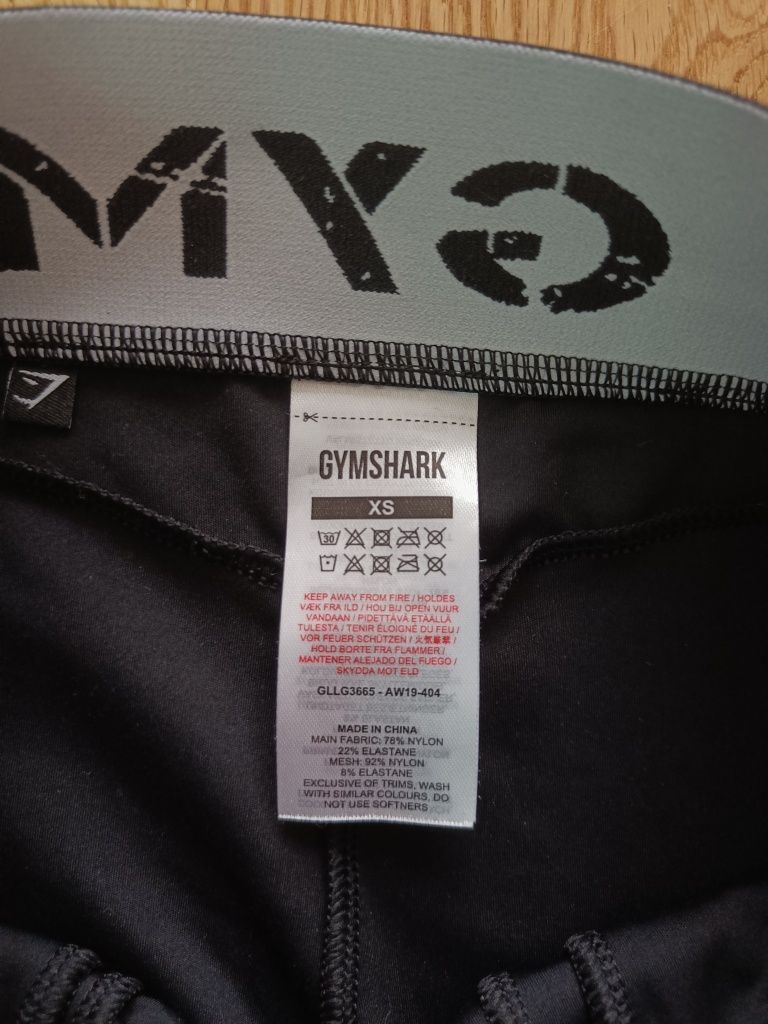 Legginsy czarne gymshark