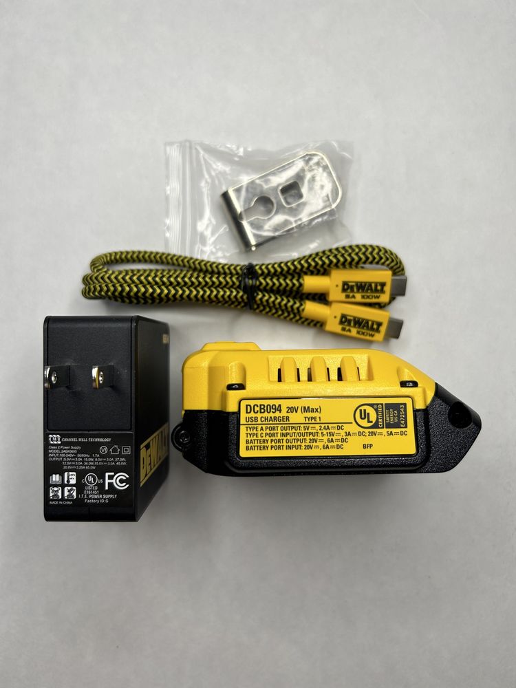 DeWalt DCB094 K зарядний для акумуляторів usb заміна DCB113 DCB118