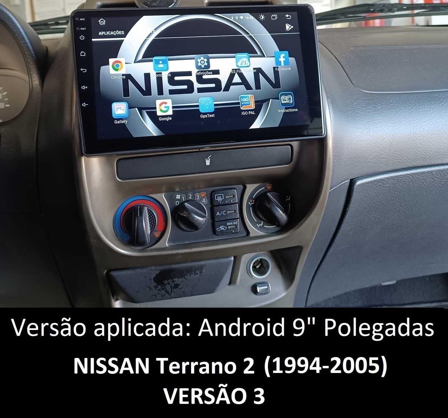 (NOVO) Rádio 2DIN • NISSAN Terrano 1 / 2 (1988 até 2005) • Android