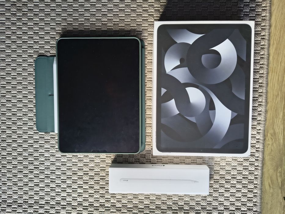 Ipad air 5 generacji 64gb wifi plus Apple pencil 2, etui i paperlike