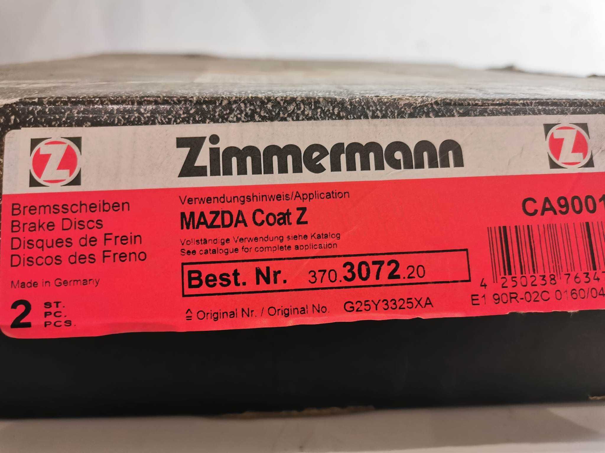 Zimmermann  Tarcza hamulcowa Mazda 323 2x komplet