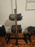 Suporte Rack para pesos discos halteres barras