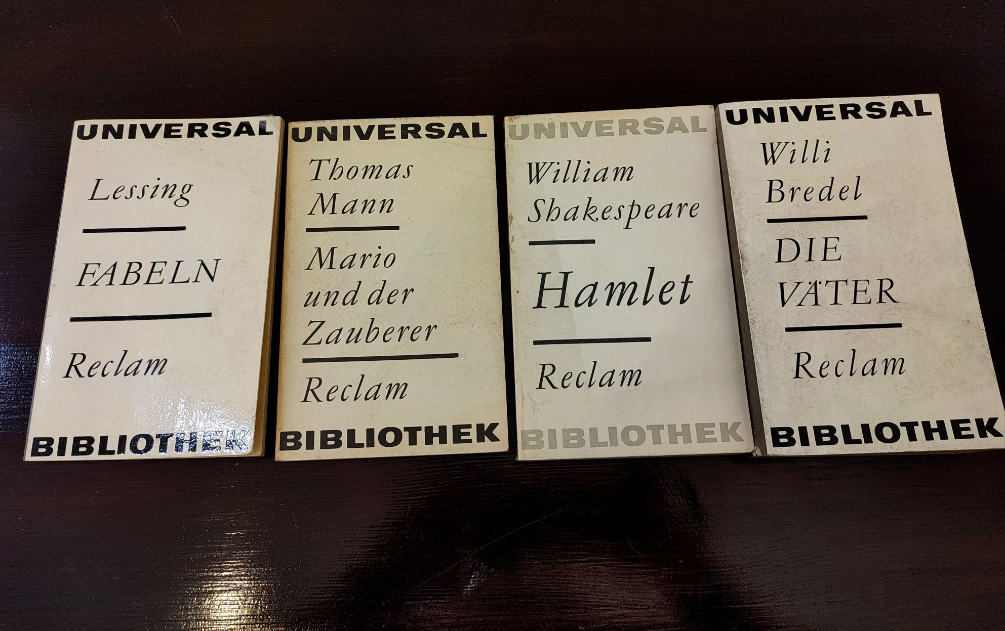 Shakespeare Lessing Mann Bredel - po niemiecku 4 książki Hamlet