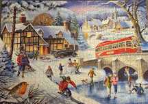 Zimowe puzzle 1000 (-1) House of Puzzles - Winter Games