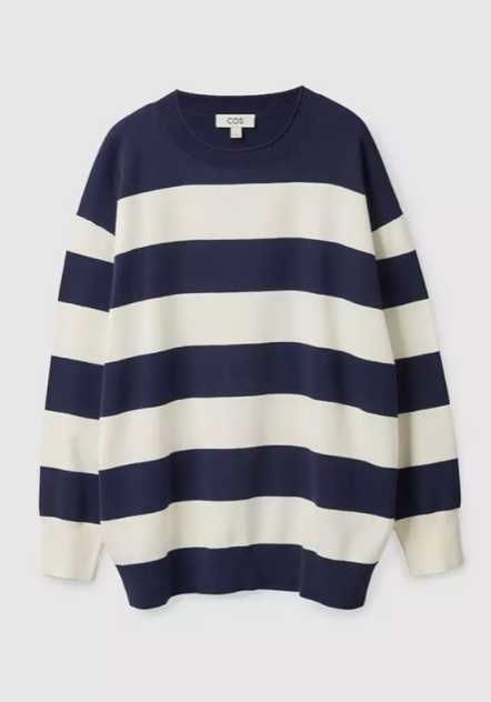 Шикарний светр COS в синю полоску - Розмір S