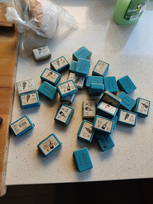 Pontas canetas técnicas Rotring nunca usadas