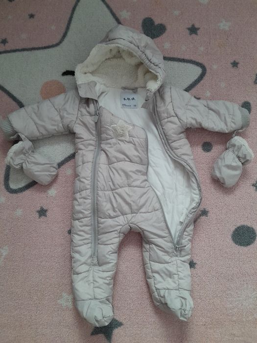 Kombinezon zimowy dla niemowlaka. R. 68
