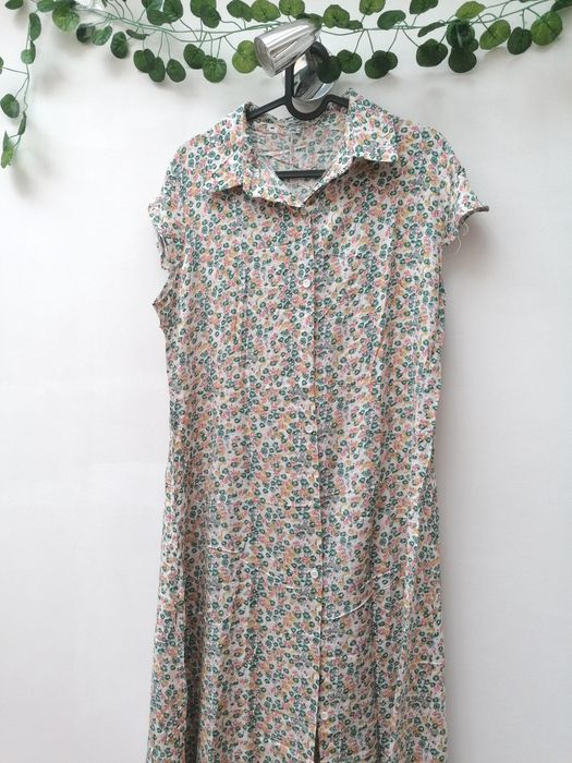 Vestido Maxi com mini flores