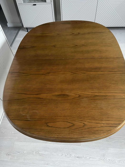 Stół drewniany rozkładany 125x92 + wkładka 42 cm – klasyczny, solidny