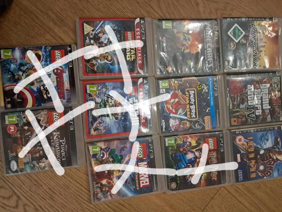 Zestaw 3 gier na PS3.