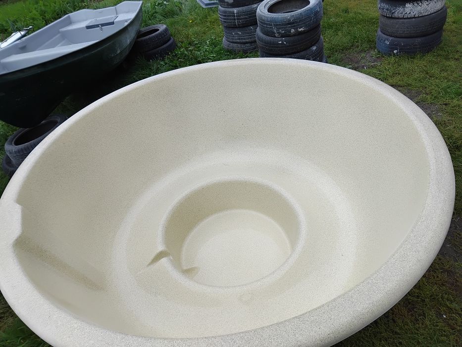 Jakuzi wkład balia ruska,6/8 osób grafit perła