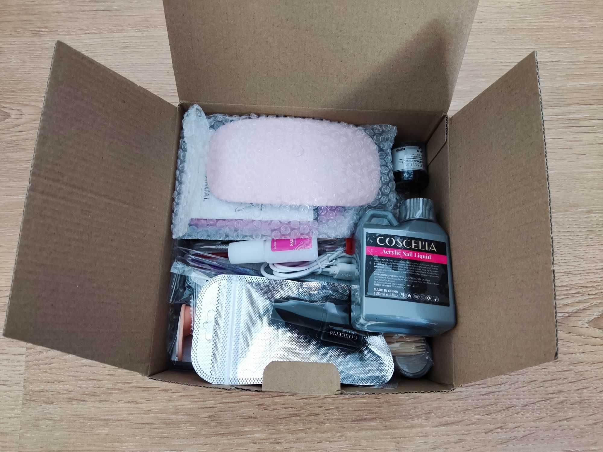 Kit de unhas acrilico completo + forno + broca