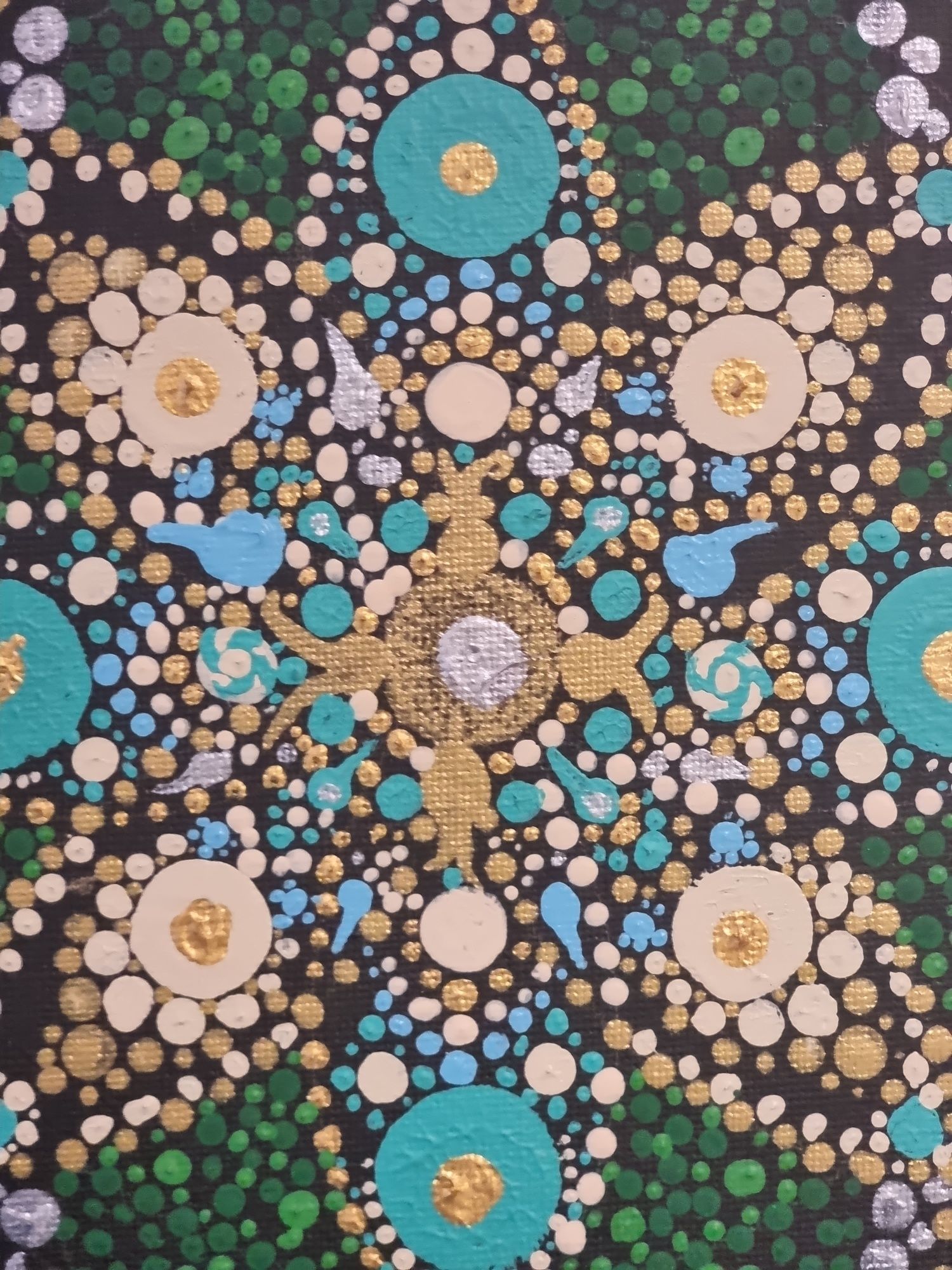 Mandala 20x20x1 cm ręcznie malowana