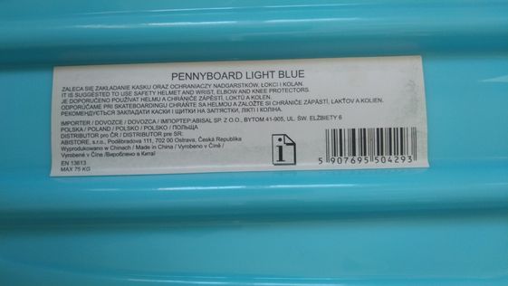 Deskorolka Pennyboard Nils Extreme Light Blue Fiszka Fishka