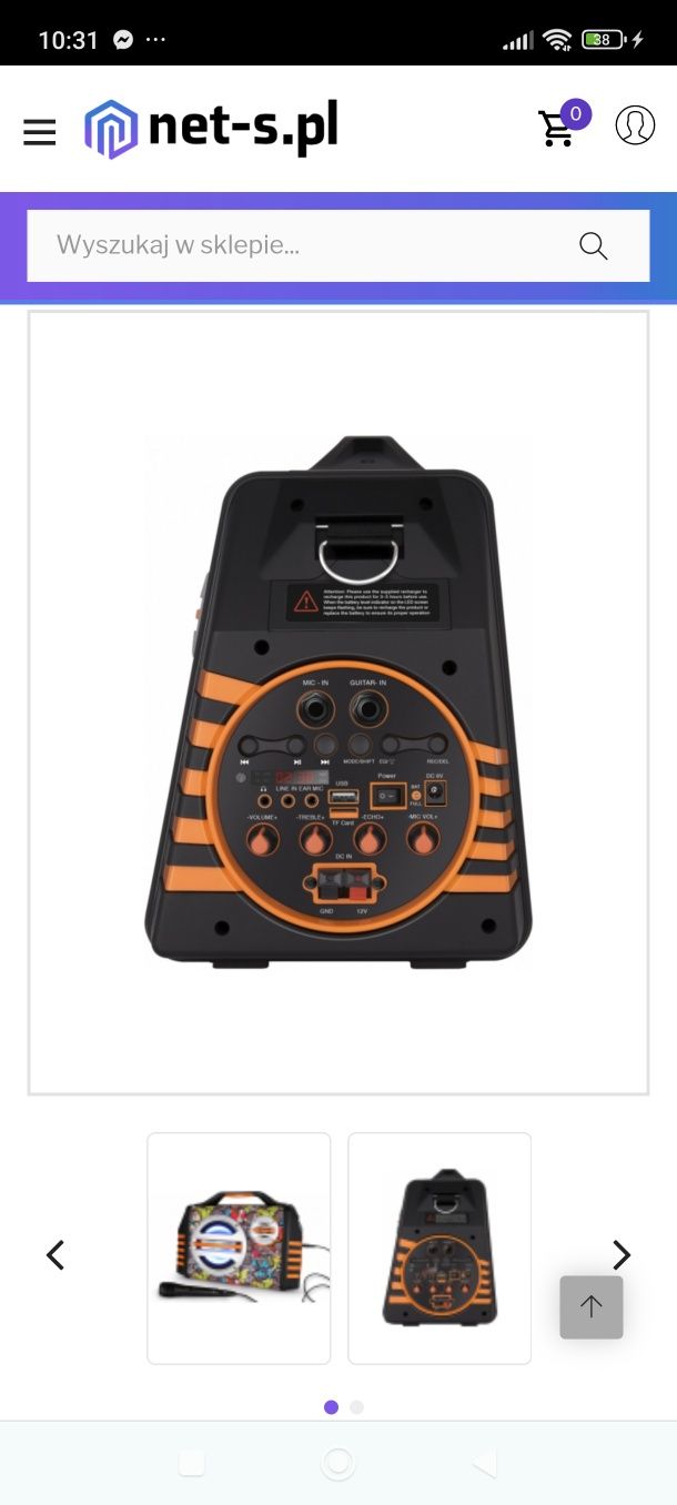 Dziecięcy głośnik bluetooth z mikrofonem