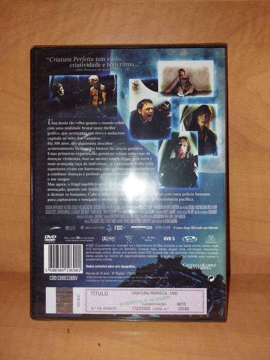 DVD NOVO e SELADO - " Criatura Perfeita / Perfect Creature "