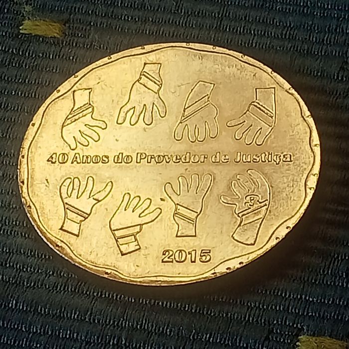 Moeda ( 2 .50 euros 40  anos do provedor justica