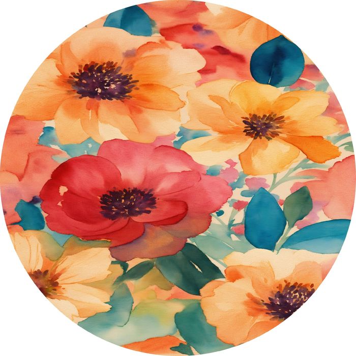 Podkładki pod talerz 4 sztuki Kwiatowy wzór Kwiaty flowers