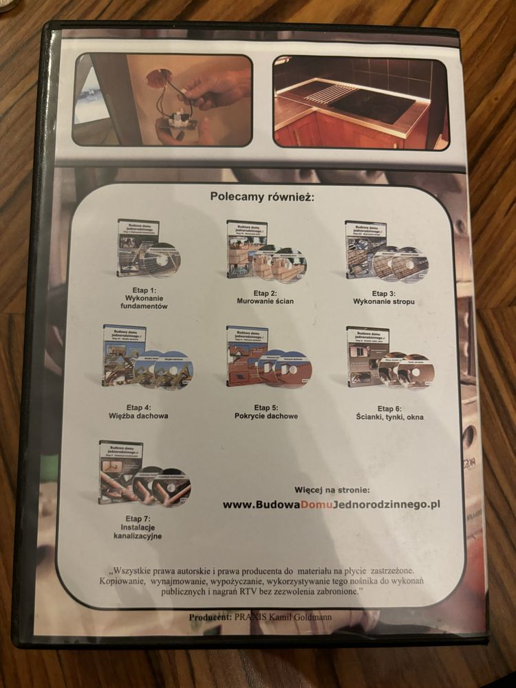 Poradnik DVD Budowa domu jednorodzinnego instalacje elektryczne 8 płyt