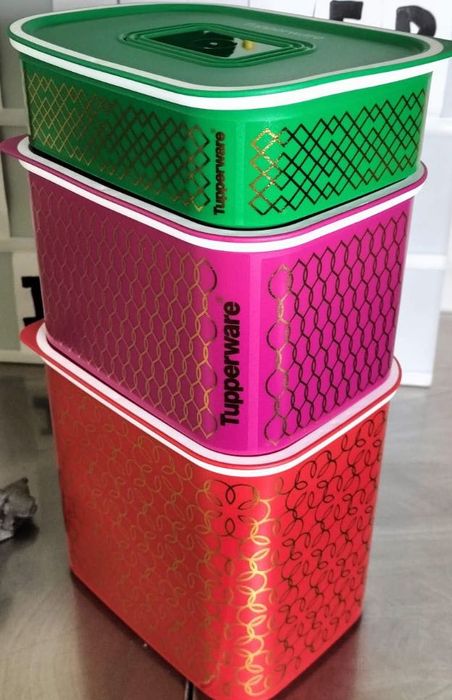 3 Caixas 500ml + 1.3L + 2.1L Tupperware
