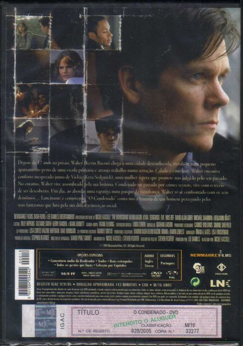 Filme em DVD: O Condenado "The Woodsman" - NOVO! SELADO!