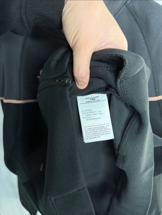 Кофта Nike tech fleece × Suna World зіп худі суна ворд найк теч фліс,