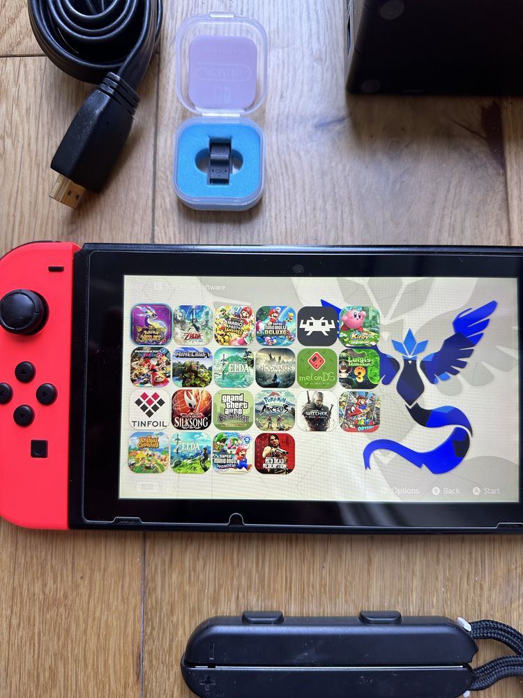 Nintendo Switch V1 (Desbloqueada, 286gb, 100+ Jogos, Gameboy/DS)