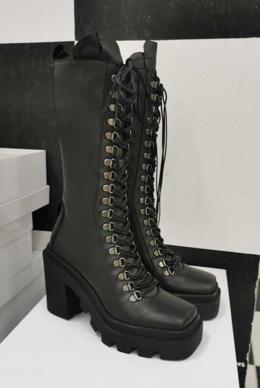 Buty skórzane Spazio moda