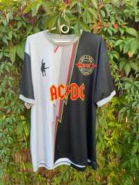 Koszulka piłkarska Amplified AC/DC r.XL rock and roll metal czarny y2k