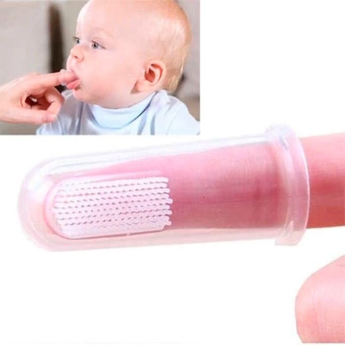 Luva de Silicone Mordedor para Dentição do Bebé