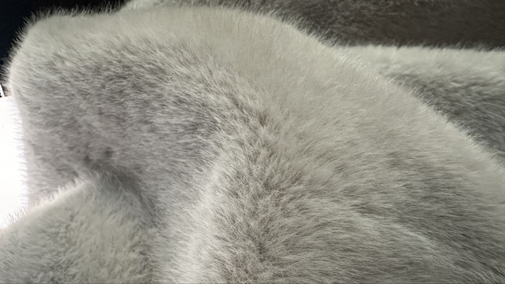 Piekne futerko sztuczne norki żakiet kurtka płaszcz futro old money