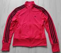 Efektowna różowa damska bluza Adidas zip rozmiar L neon pink