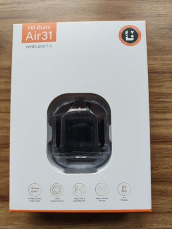 Słuchawki bezprzewodowe  bluetooth czarne Hit-Buds Air31