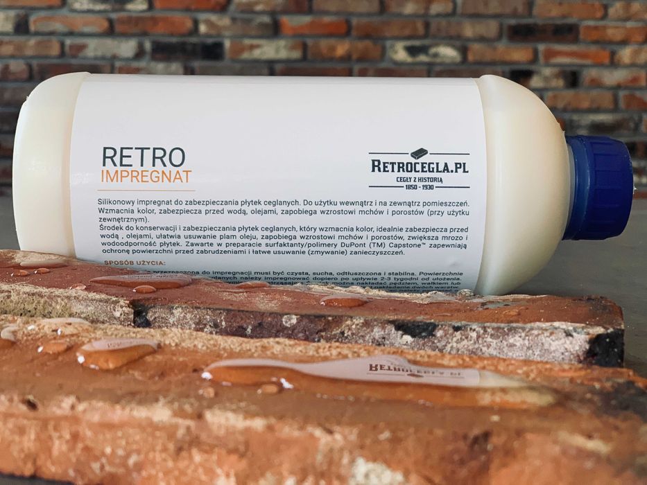 Impregnat do cegły rozbiórkowej, klinkieru i ceramiki - Retrocegla.pl